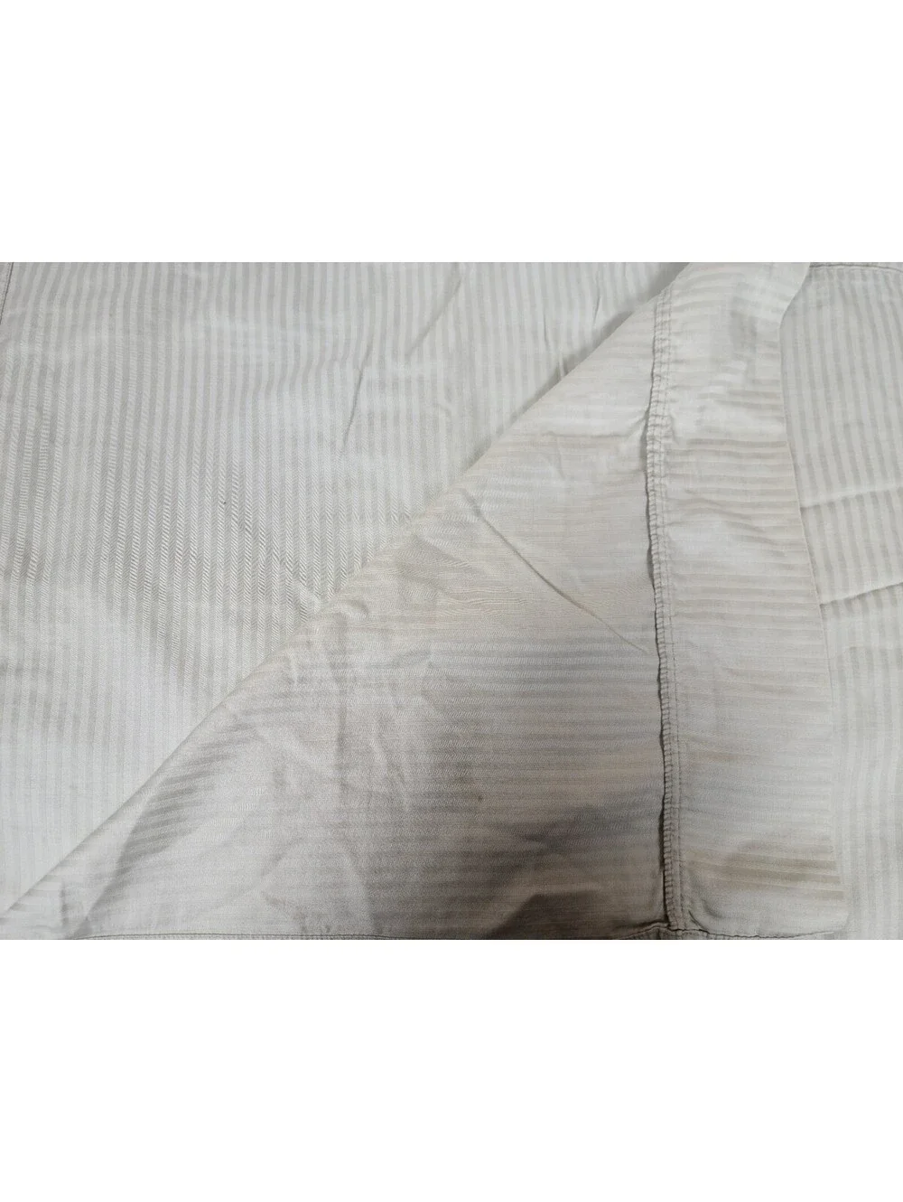 Royal Sateen Egyptian Cotton King Green Stripe Flat Sheet